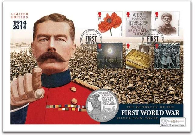 WWI Centenary Outbreak of War Commemorative Silver Cover